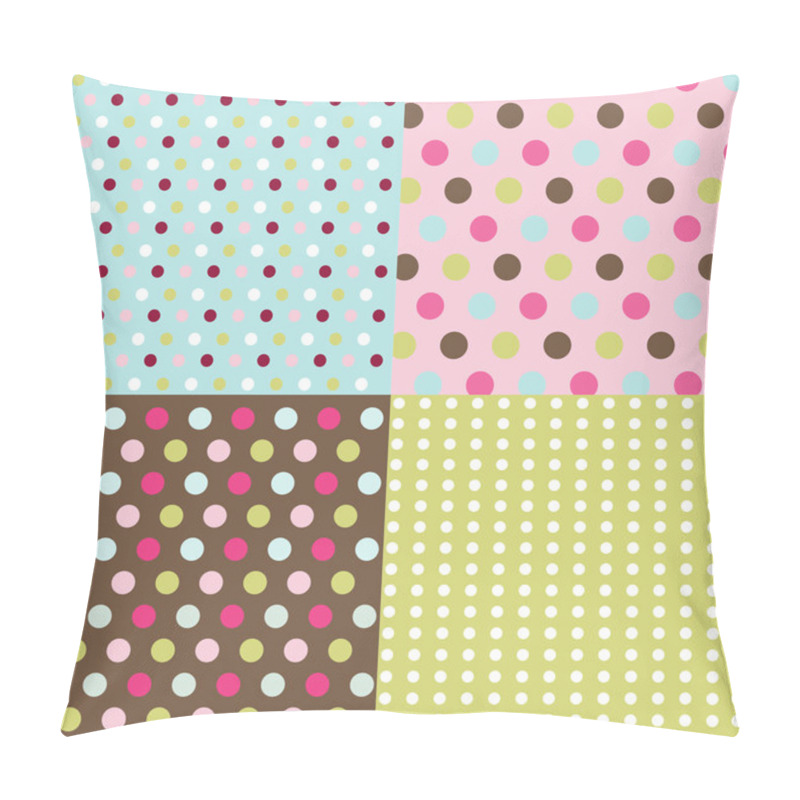 Personality  Seamless Patterns, Polka Dots Set Pillow Covers