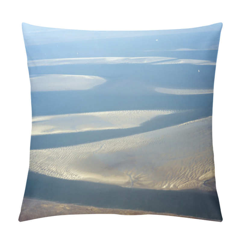 Personality  Aerial View From The Schleswig-Holstein Wadden Sea National Park Pillow Covers