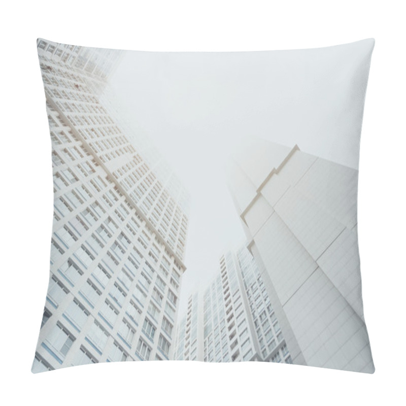 Personality  White Contemporary Residential Skyscraper Apartment Building, Two Housing Body Pillow Covers