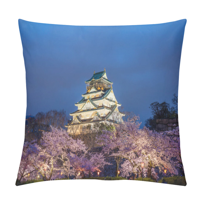 Personality  Osaka, Japan At Osaka Castle During The Spring Cherry Blossom Se Pillow Covers