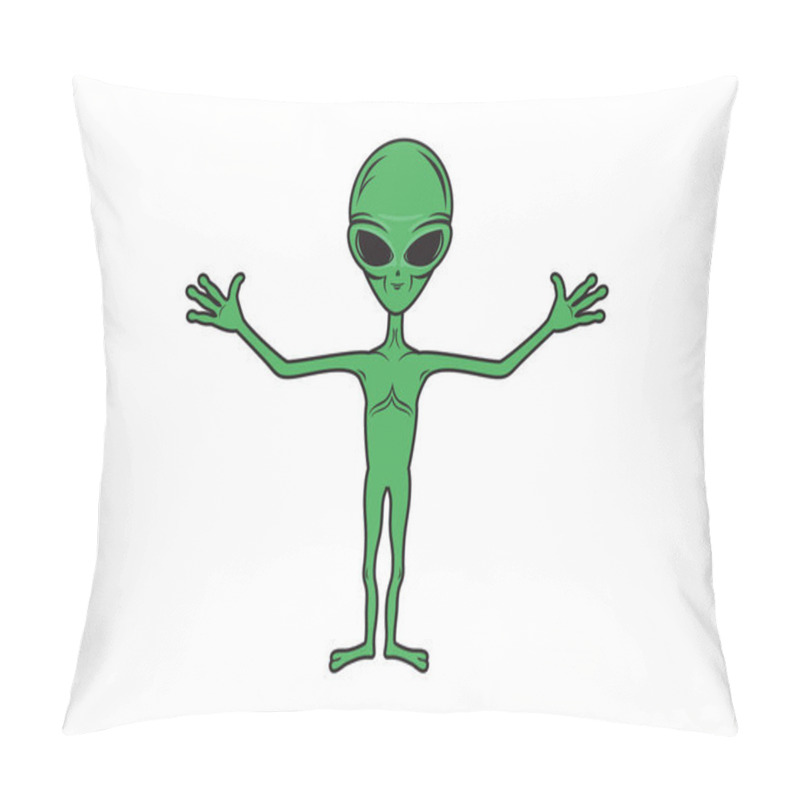 Personality  Alien Vector Image Pillow Covers