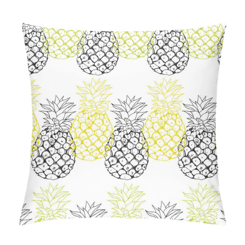 Personality  Vector Pineapple Background Pillow Covers