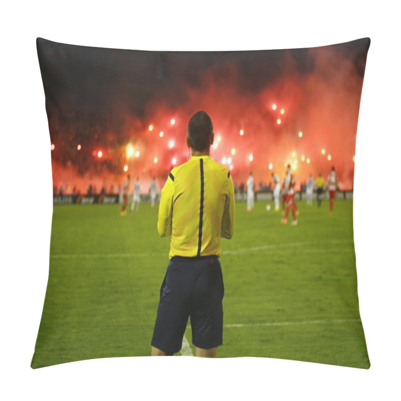 Personality  Soccer Match Between Partizan And Red Star Pillow Covers