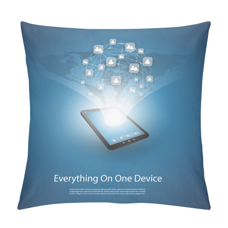 Personality  Everything On One Device - Design Concept Pillow Covers