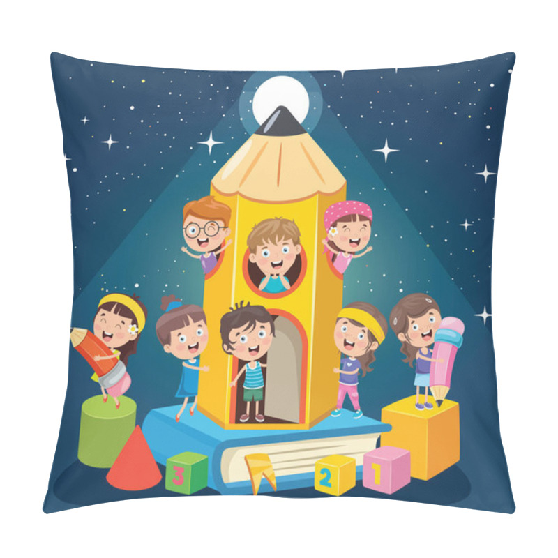 Personality  Education Concept Design With Little Children  Pillow Covers