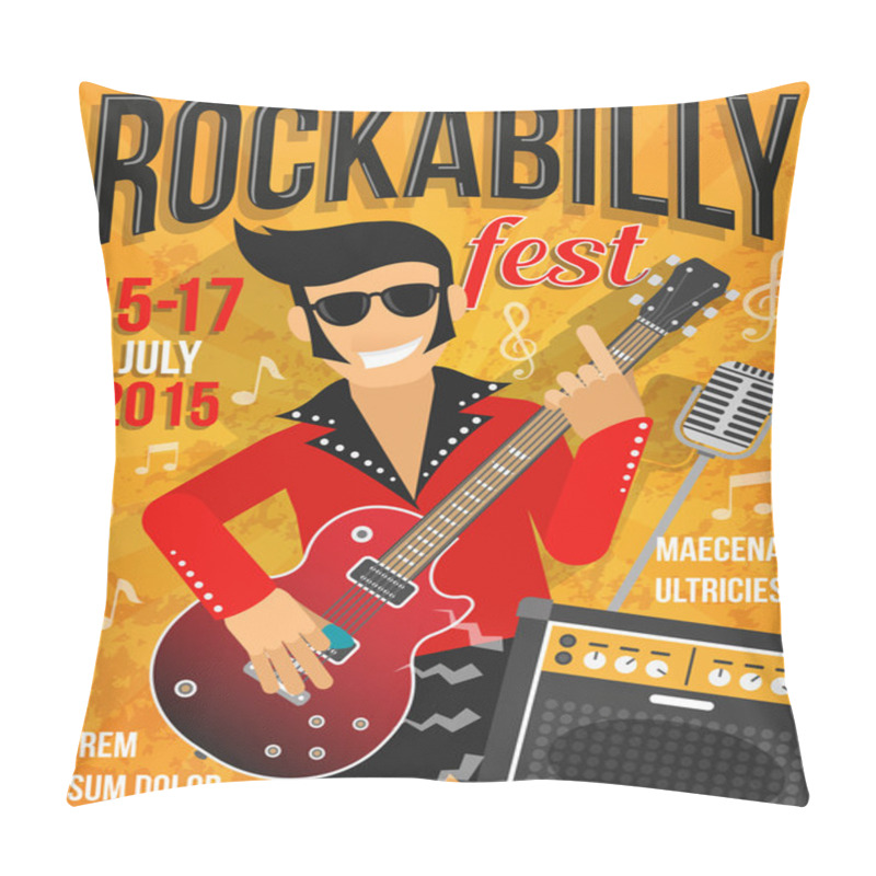 Personality  Music Festival Poster Pillow Covers