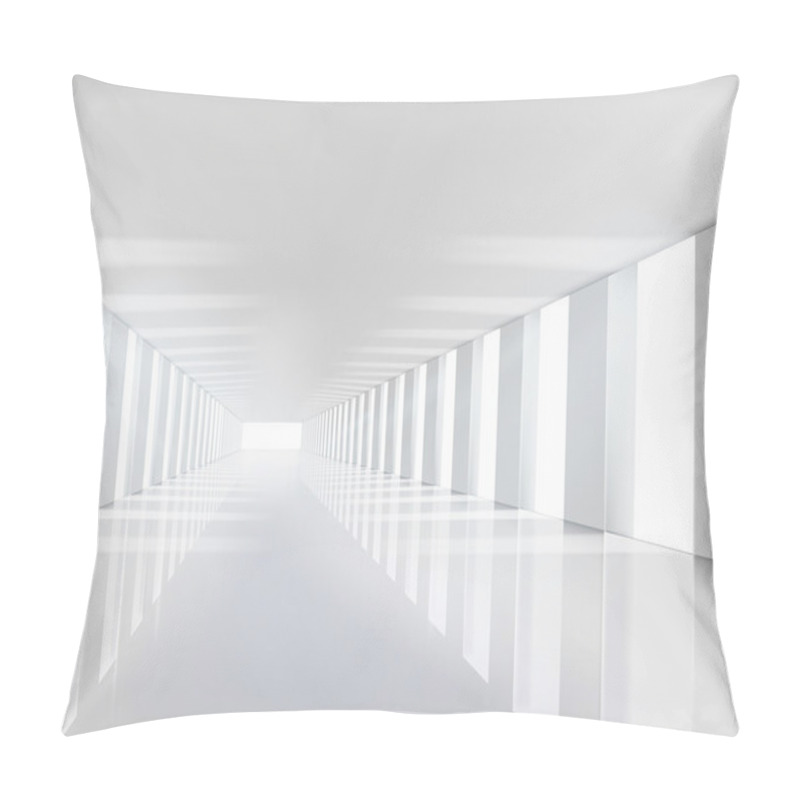 Personality  Empty White Hall. Pillow Covers