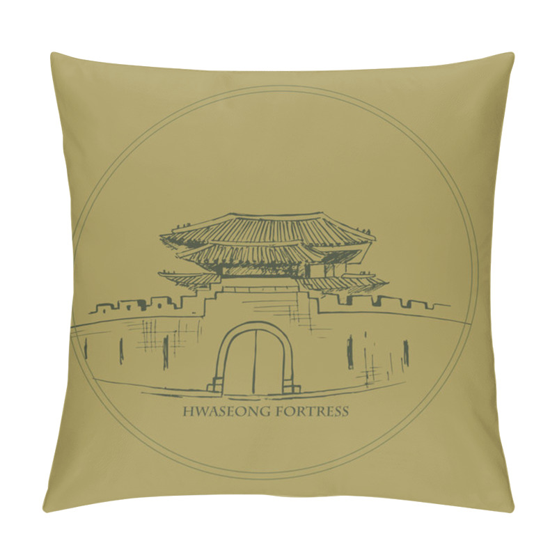 Personality  Hwaseong Fortress. City, Suwon-si, Gyeonggi-do. Architecture Of Asia. Landmark Of South Korea Pillow Covers