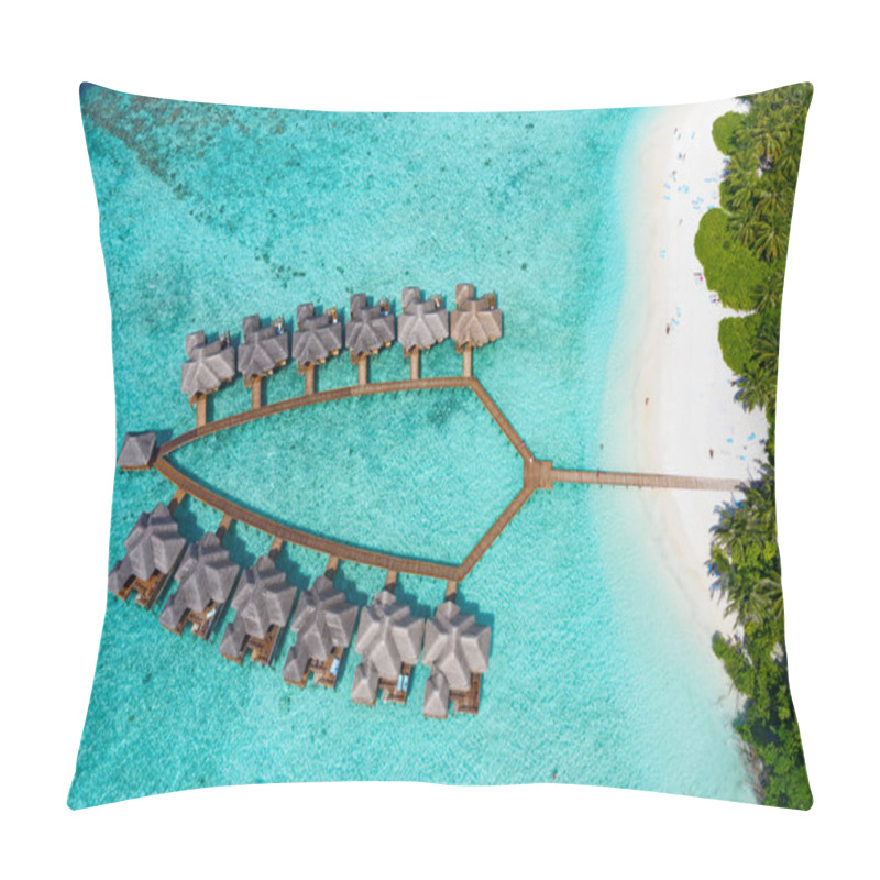 Personality  Small Island In The Maldives Covered By Palms And Surrounded By Turquoise Blue Waters With With Beautiful Corals And Animals, Perfect Escape From The Cold Winter Pillow Covers