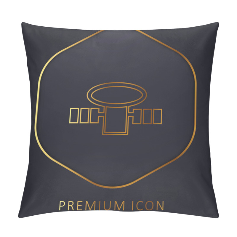 Personality  Antenna For Signal Reception Golden Line Premium Logo Or Icon Pillow Covers