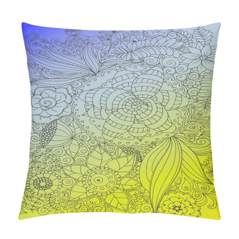 Personality  Rainbow Doodle Pillow Covers