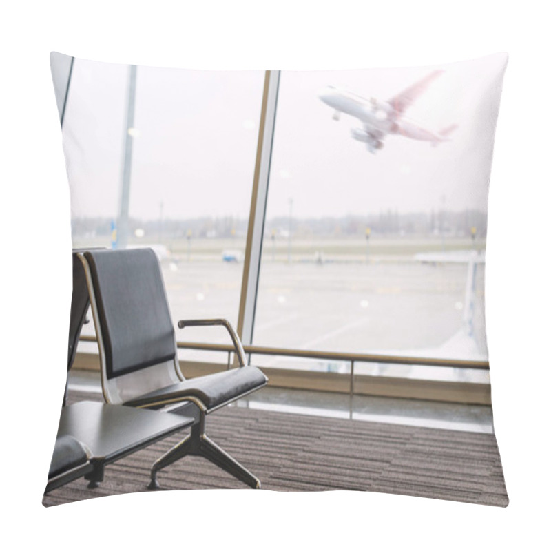 Personality  Waiting Room At The Airport With A View Of The Runway Pillow Covers