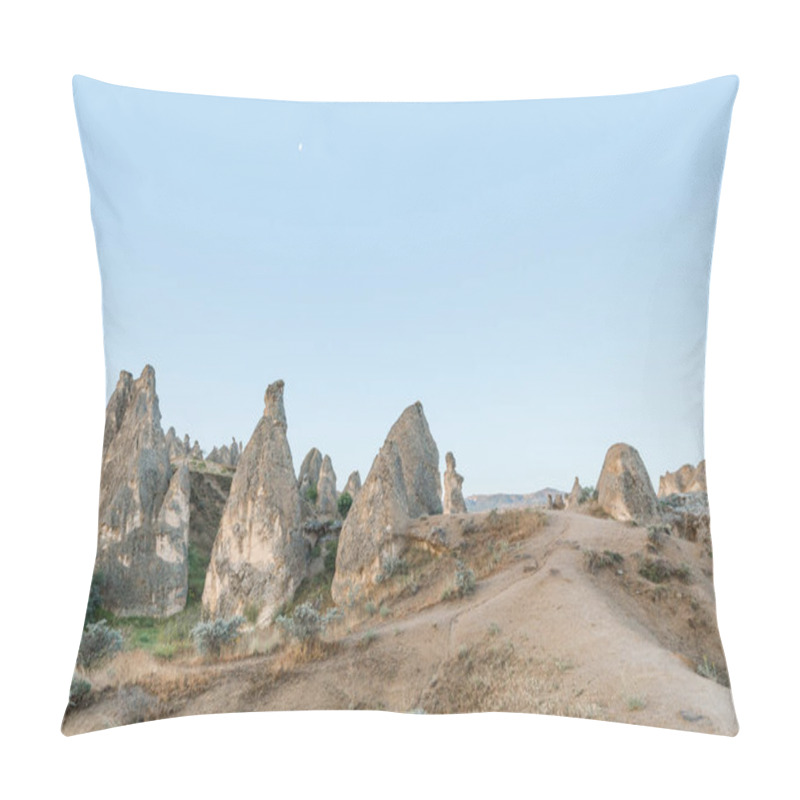 Personality  Beautiful Scenic Landscape With Bizarre Rock Formations In Cappadocia, Turkey Pillow Covers