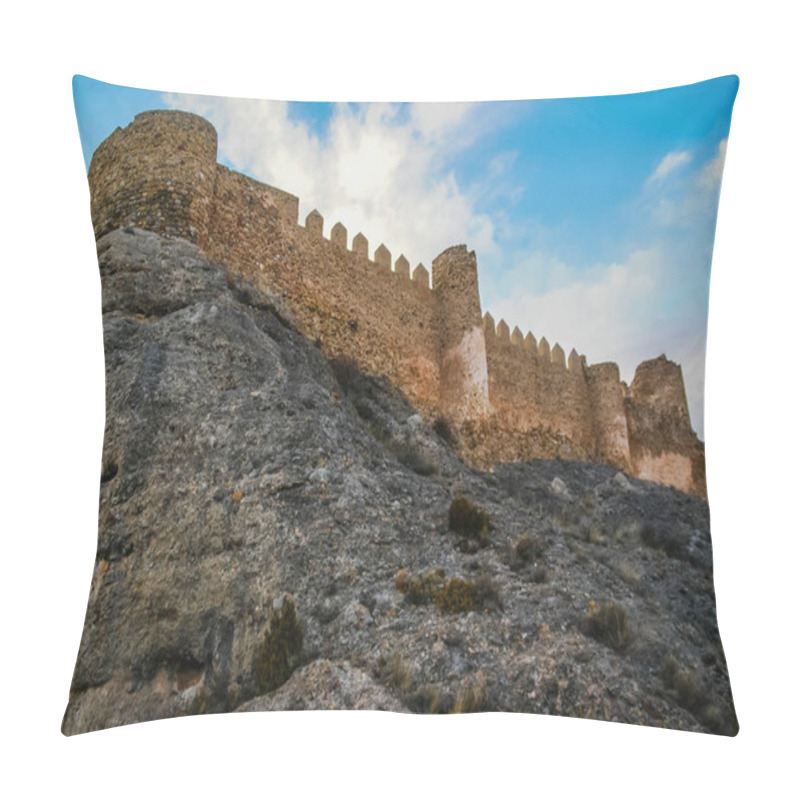 Personality  Ruined Castle At Clavijo In Province Of Burgos In Castilla Y Leo Pillow Covers