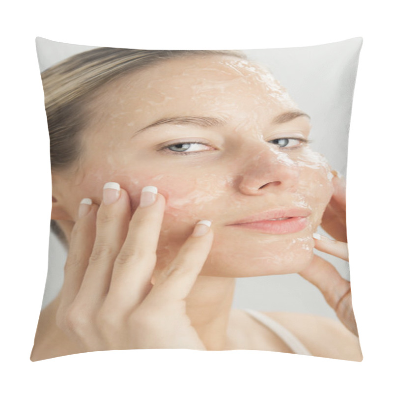 Personality  Woman With Gel Mask Pillow Covers