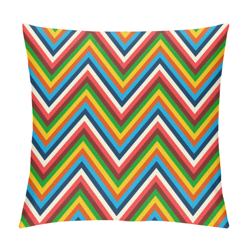 Personality  Seamless Retro Zig Zag Pattern Pillow Covers