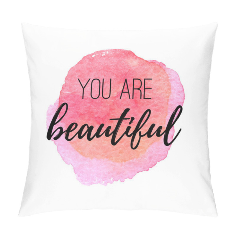 Personality  You Are Beautiful. Inspirational Quote  Pillow Covers