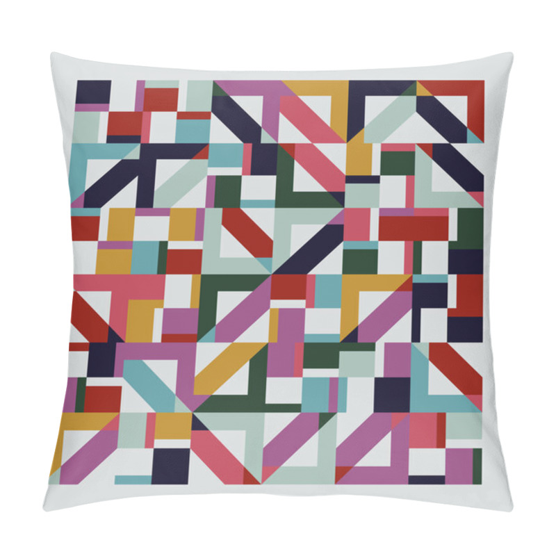 Personality  Bauhaus Inspired Abstract Artwork Made With Vector Design Elements And Bold Geometric Shapes For Poster, Cover, Art, Presentation, Prints, Fabric, Wallpaper And Etc. Pillow Covers