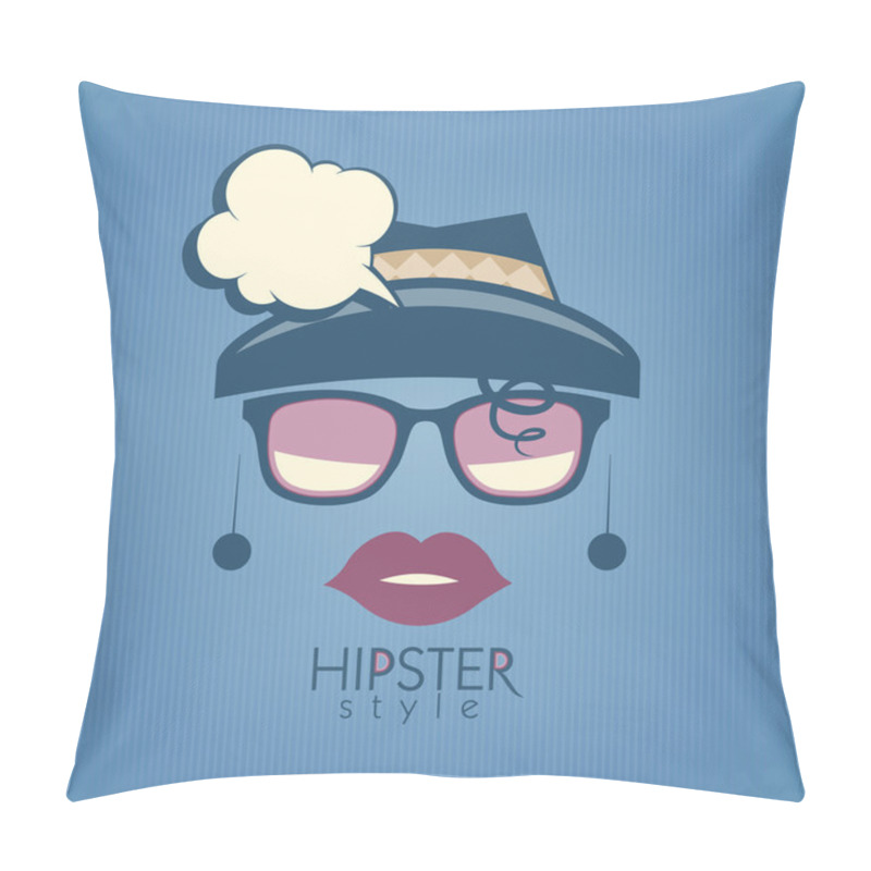 Personality  Background With Fashion Woman. Pillow Covers