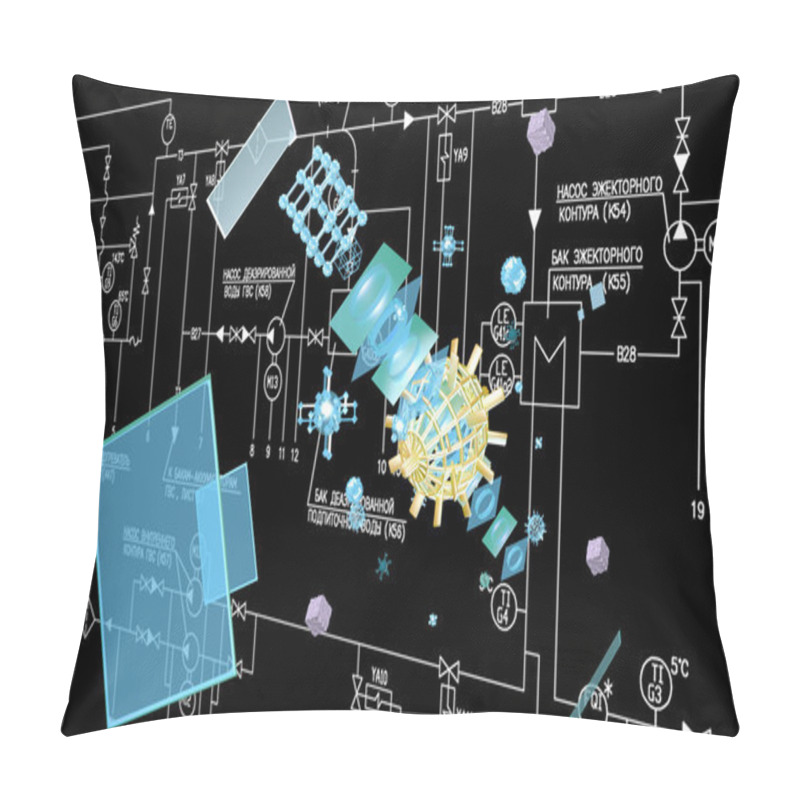 Personality  Cosmos Connection Technology.Communication Pillow Covers