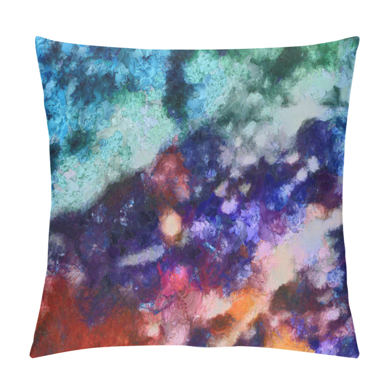 Personality  Designed Grunge Texture For Creative Ideas. Macro Brushstrokes O Pillow Covers