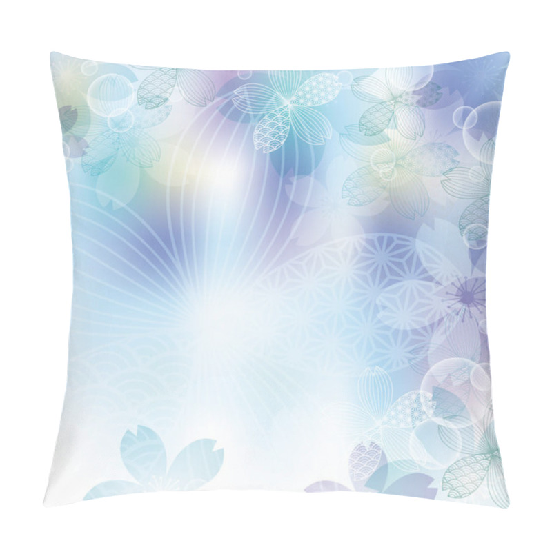 Personality  Background Of Cherry Blossom Silhouette Pillow Covers