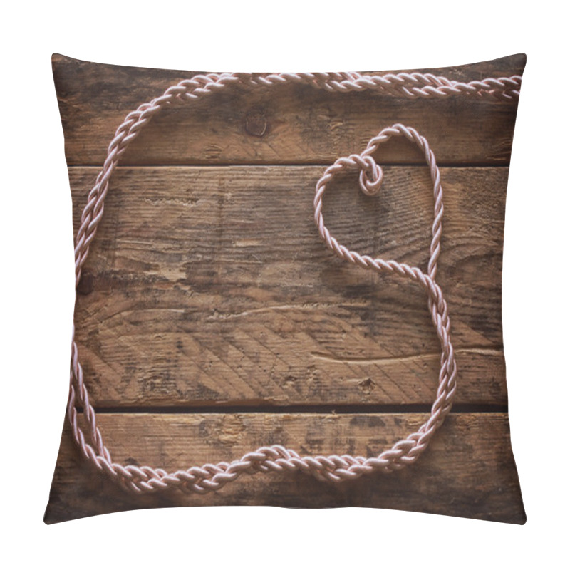 Personality  Valentine's Day Background With Rope Pillow Covers