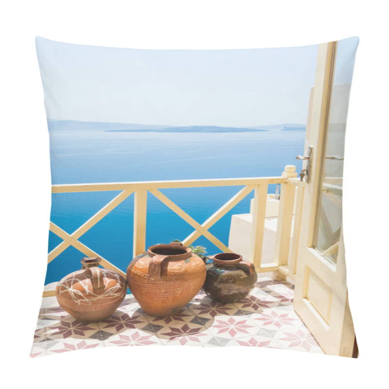 Personality  Beautiful Sea View From The Balcony Pillow Covers