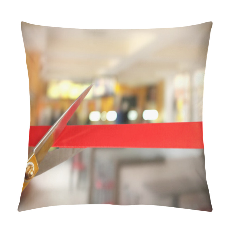 Personality  Grand Opening, Cutting Red Ribbon Pillow Covers