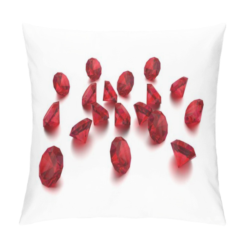 Personality  3D Rubys - 18 Red Gems Pillow Covers