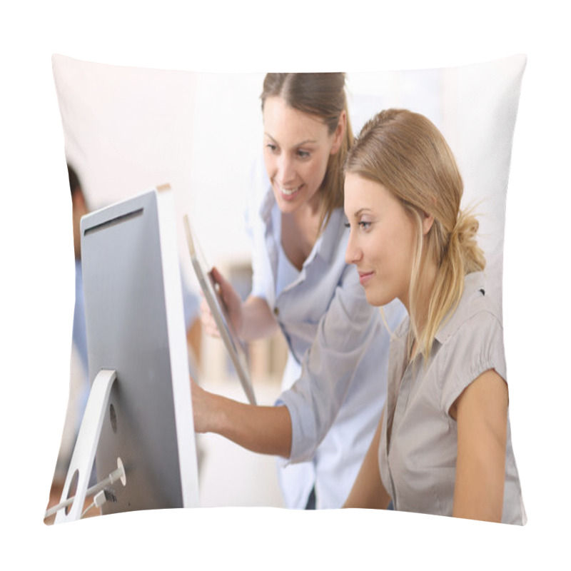 Personality  Smiling Businesswomen Pillow Covers