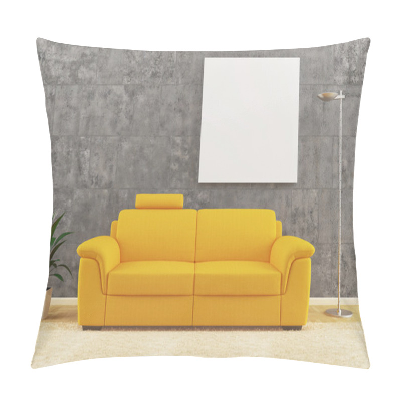 Personality  Yellow Sofa Interior Design Pillow Covers