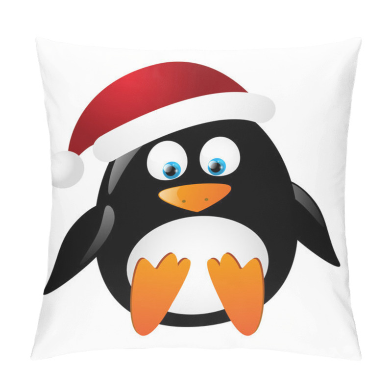 Personality  Cute Penguin Santa Pillow Covers