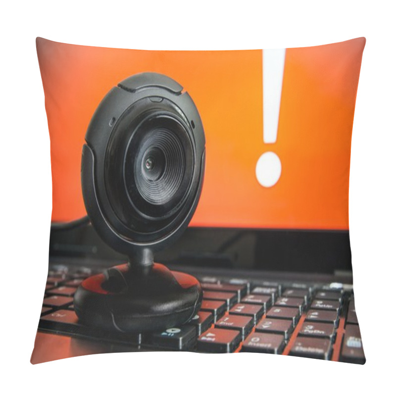 Personality  Web Surveillance Camera. Spying And Safety On The Internet Pillow Covers