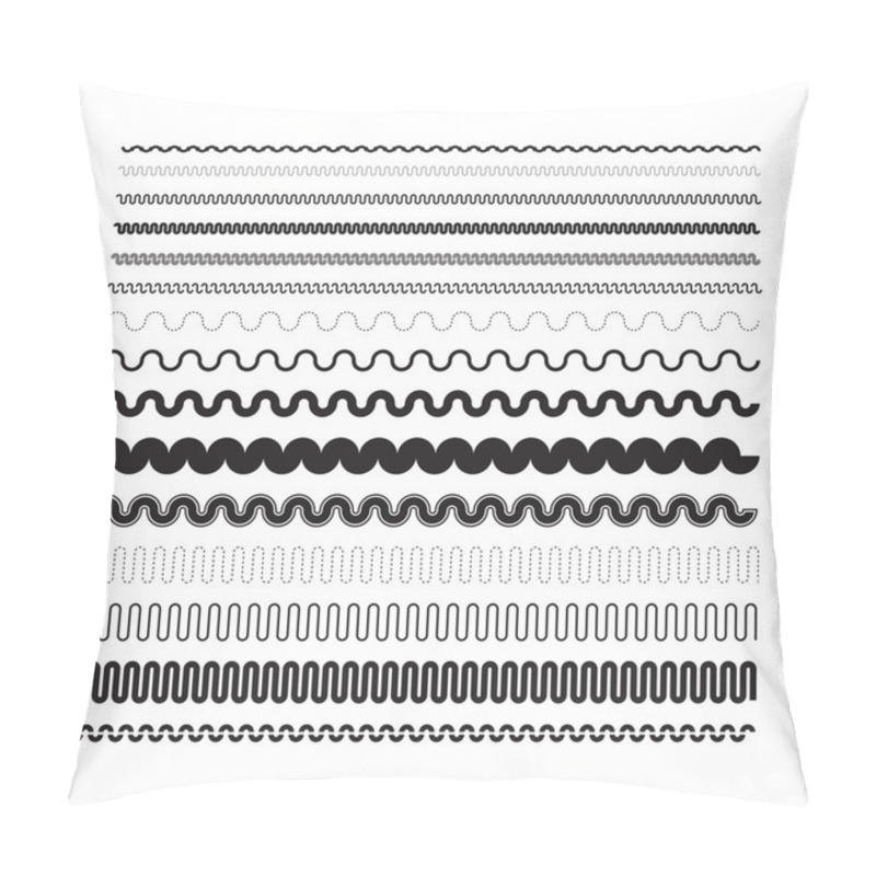 Personality  Simple Calligraphic Lines Dividers And Design Elements. Underlin Pillow Covers