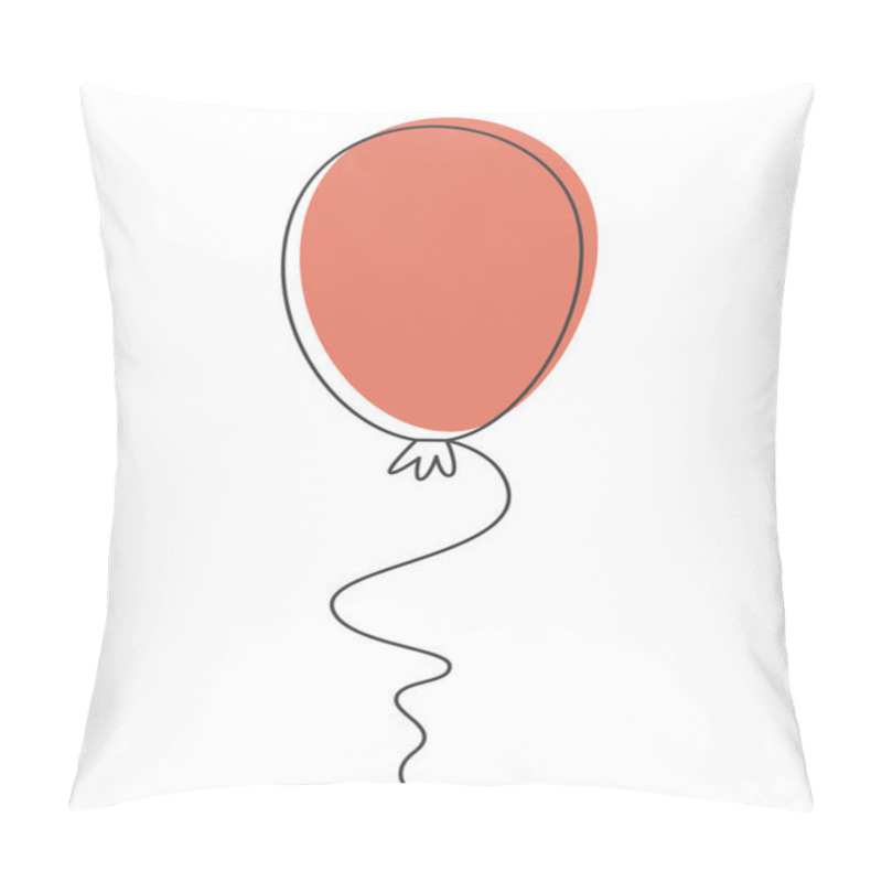 Personality  Classic Balloon In Doodle Style. Beautiful Holiday Item. Pillow Covers