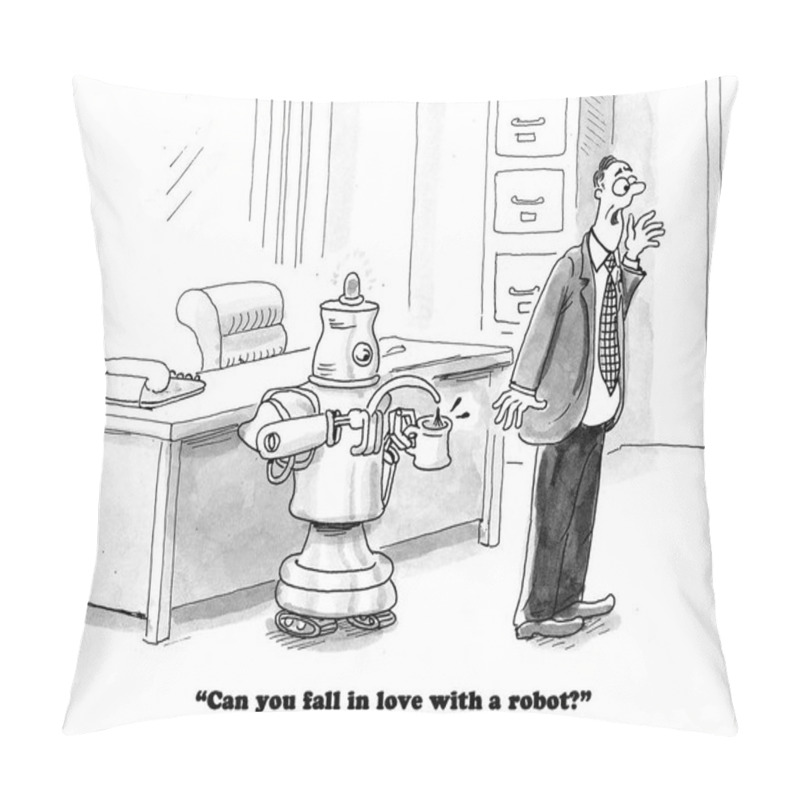 Personality  Love My Robot Pillow Covers