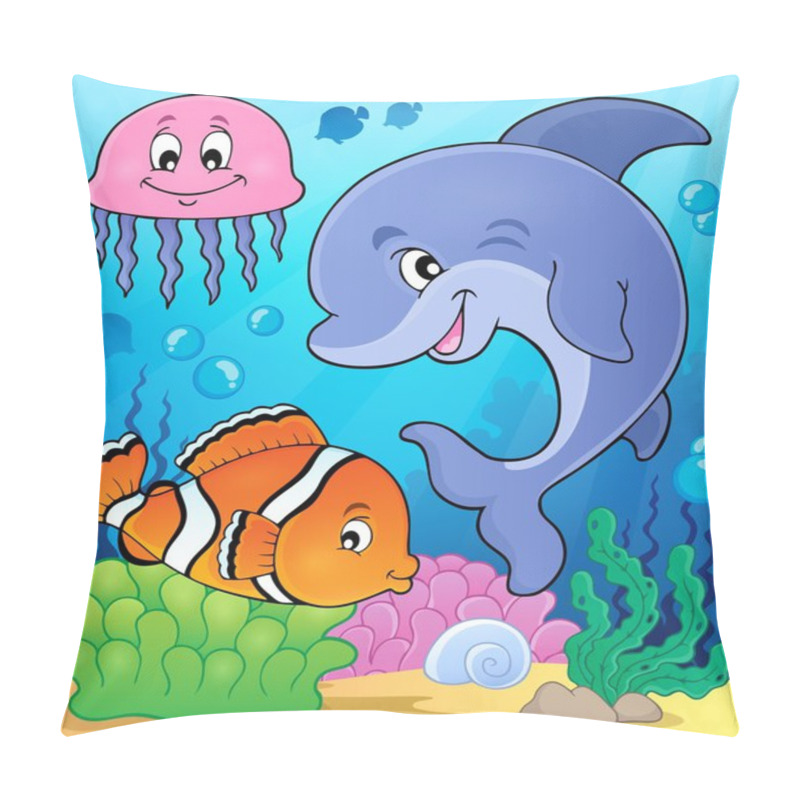 Personality  Ocean Fauna Topic Image 2 Pillow Covers