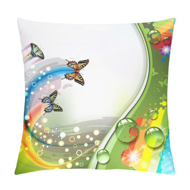 Personality  Background With Butterflies Pillow Covers