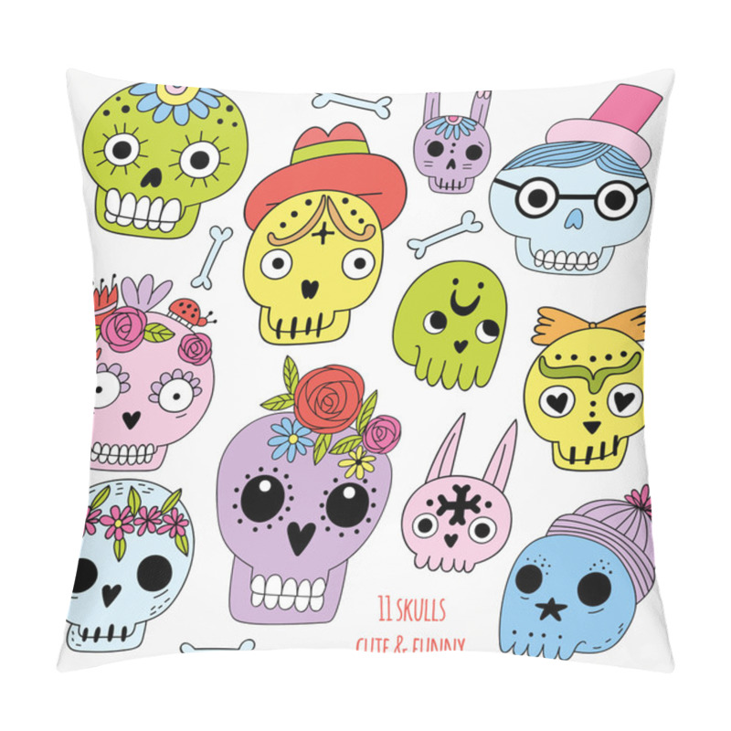 Personality  Cartoon  Skulls Pillow Covers