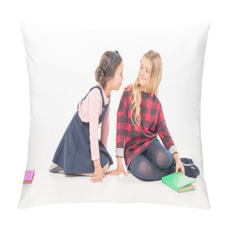 Personality  Schoolgirls Sitting And Talking Pillow Covers