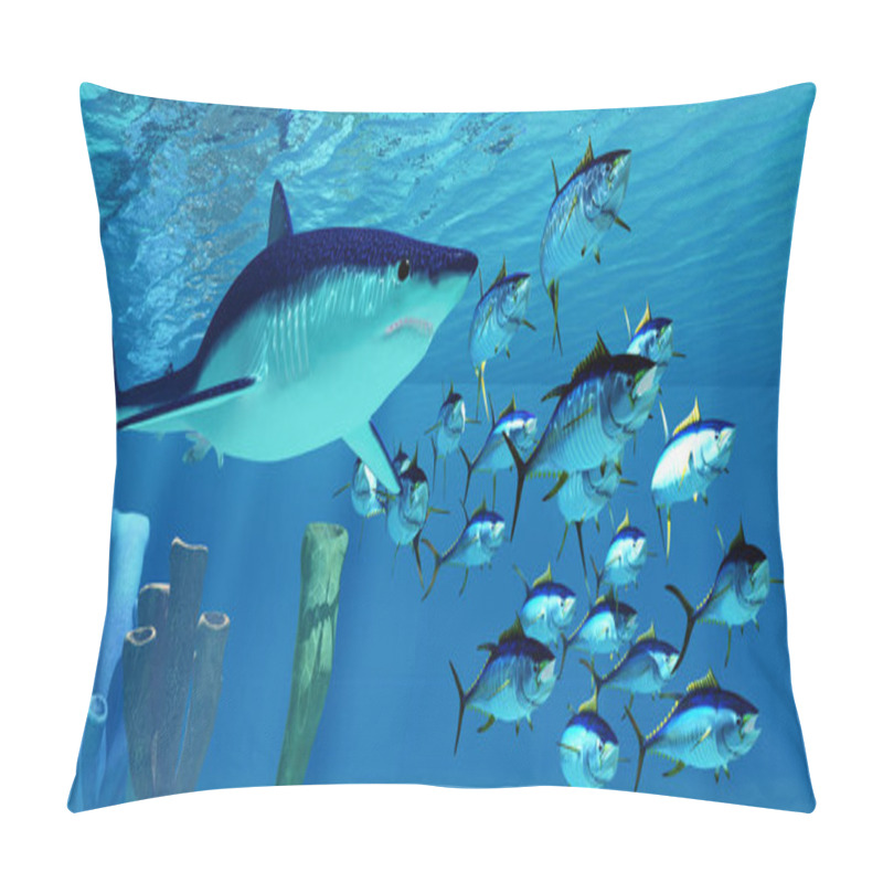 Personality  Mako Shark After Yellowfin Tuna Pillow Covers