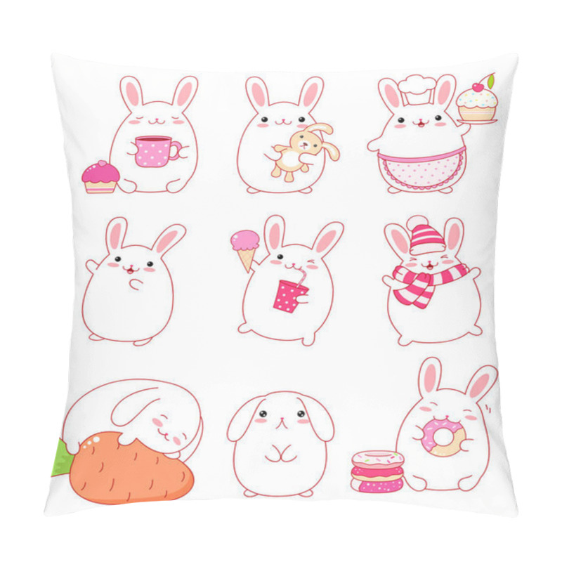 Personality  Collection Of Cute Rabbits Pillow Covers