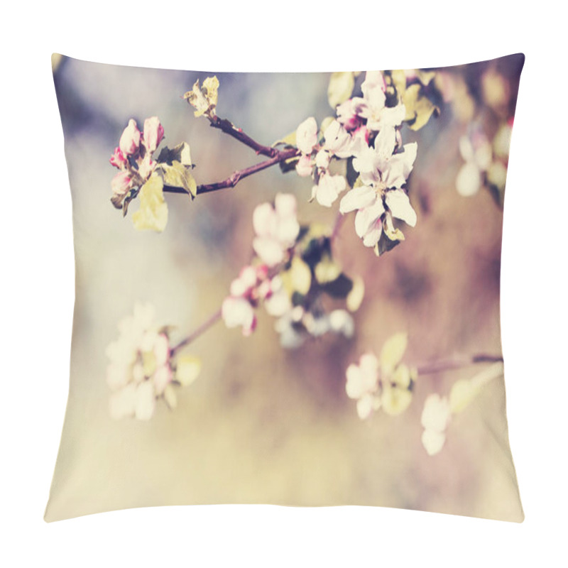 Personality  Cute Little Flowers On Blurred Background Pillow Covers