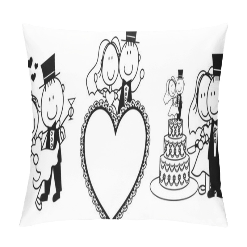 Personality  Wedding Invitation Fun Pillow Covers