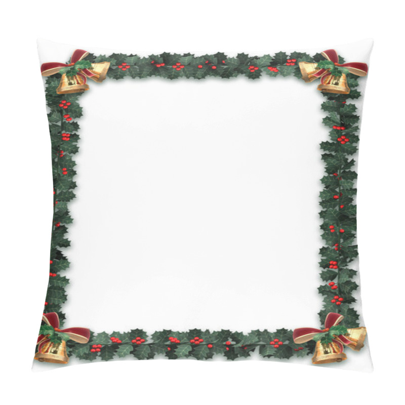 Personality  Holly Garland Border Pillow Covers