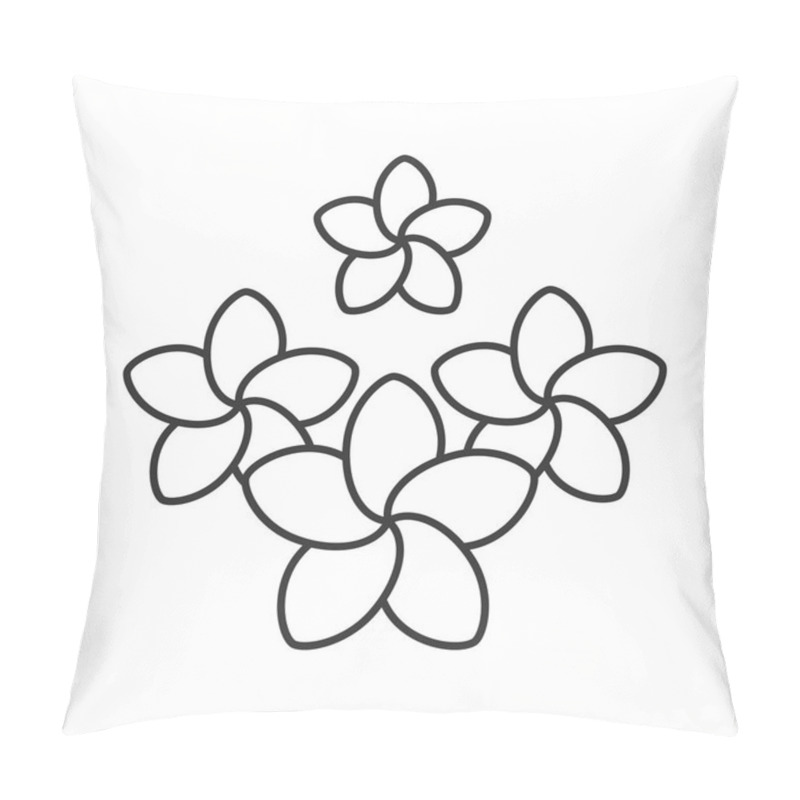 Personality  Spa Salon Plumeria Flowers Icon Pillow Covers