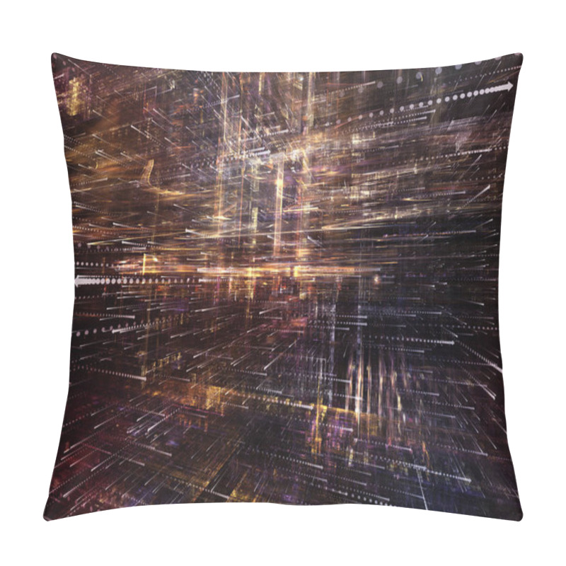 Personality  Unfolding Of Digital World Pillow Covers