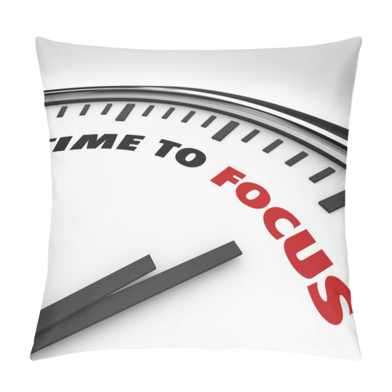 Personality  Time To Focus - Clock Of Concentration Pillow Covers