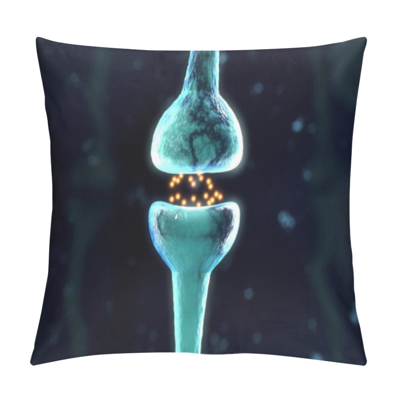 Personality  Neuron Cells Sending Electrical Signals Pillow Covers